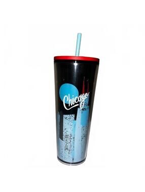 Starbucks Chicago Skyline Acrylic Cold Cup Tumbler Venti Size 24oz NEW